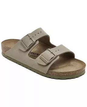 Женские сандалии Arizona Birko-Flor с мягкой стелькой от Finish Line Birkenstock, зеленый
