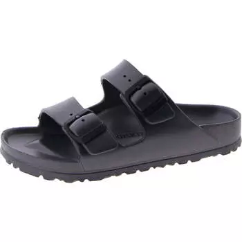 Женские сандалии Arizona EVA Slip On Open Toe Slide Birkenstock, серебряный