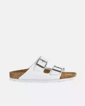 Женские сандалии Arizona на плоской подошве из синтетической кожи Birkenstock, черный