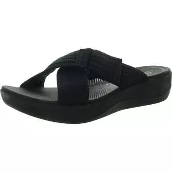 Женские сандалии Arla Wave с мягкой стелькой и перекрестной платформой Cloudsteppers by Clarks, черный