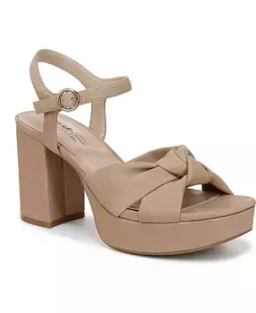 Женские сандалии August Square на платформе с открытым носком LifeStride, коричневый/бежевый