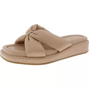 Женские сандалии Avenue Slip On Square Toe Slide Anne Klein, цвет tan