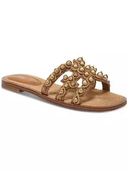 Женские сандалии Bay Soleil из рафии Slip-On Slide Sam Edelman, цвет cuoio gold