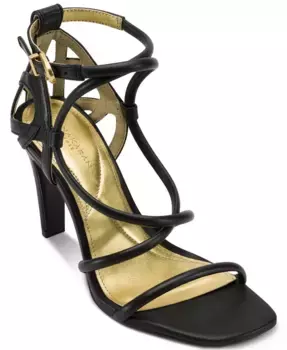 Женские сандалии Bellisa Strappy без застежки Donna Karan New York, черный