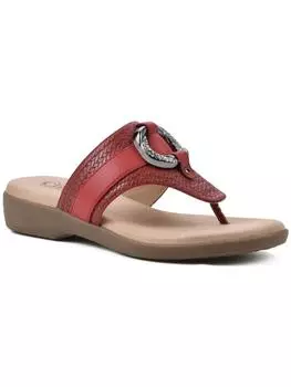 Женские сандалии Benedict из искусственной кожи Cliffs by White Mountain, цвет red woven