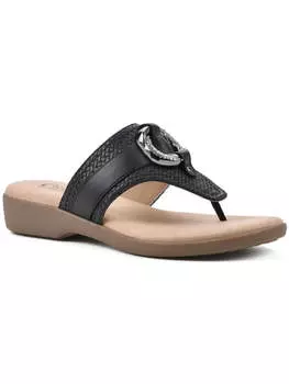 Женские сандалии Benedict из искусственной кожи Cliffs by White Mountain, цвет black/woven