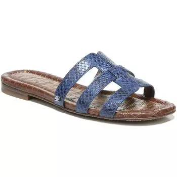 Женские сандалии Bettie на плоской подошве без шнурков Sam Edelman, цвет blue snake print