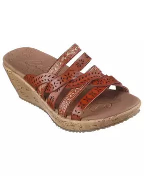 Женские сандалии Beverlee - новые курортные босоножки на ремешках от Finish Line Skechers, коричневый
