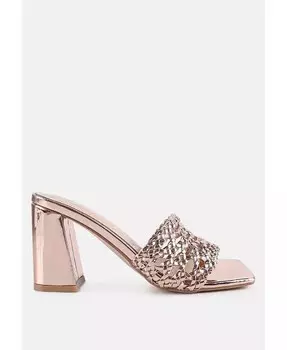 Женские сандалии без шнуровки Adorbs с плетеными ремешками London Rag, золото