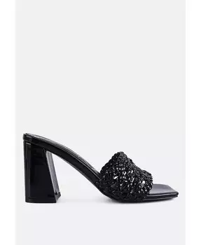 Женские сандалии без шнуровки Adorbs с плетеными ремешками London Rag, черный