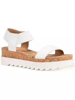 Женские сандалии без шнуровки Melanyy на плоской подошве из искусственной кожи Sun + Stone, цвет White Sm