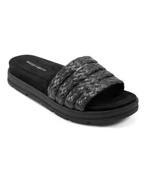 Женские сандалии без шнуровки Salma с круглым носком и ремешками Easy Spirit, черный