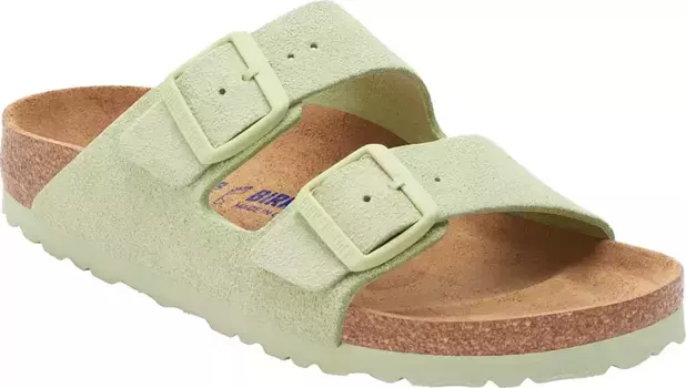 Женские сандалии Birkenstock Arizona с мягкой стелькой, зеленый