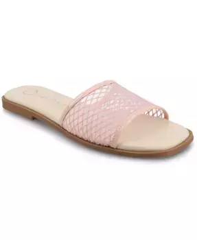 Женские сандалии Breckley Mesh Slide Flat Journee Collection, розовый