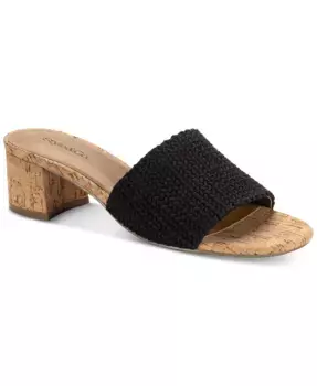 Женские сандалии Brycee с вязаным узором Style & Co, черный
