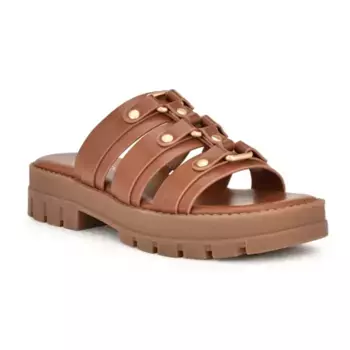 Женские сандалии Cazz на массивной подошве с ремешками Nine West, цвет medium brown