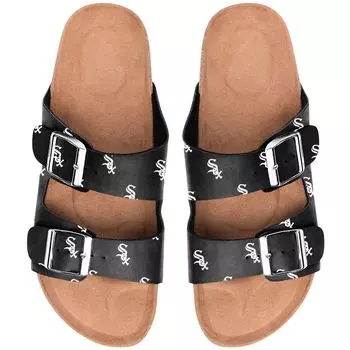 Женские сандалии Chicago White Sox Mini с принтом и двойной пряжкой
