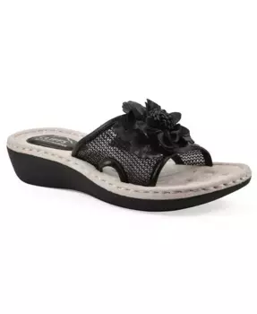 Женские сандалии Chill Wedge на платформе без застежки Cliffs by White Mountain, черный