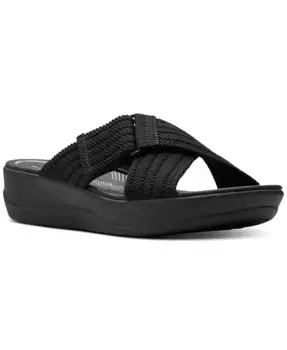 Женские сандалии Cloudsteppers Arla Wave Clarks, черный
