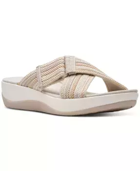 Женские сандалии Cloudsteppers Arla Wave Clarks, коричневый/бежевый