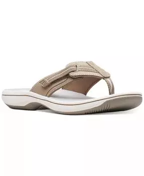 Женские сандалии Cloudsteppers Brinkley Jazz Clarks, коричневый/бежевый