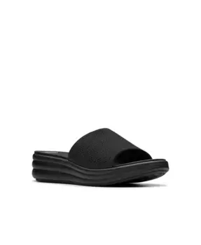 Женские сандалии Cloudsteppers Drift Twist без застежки Clarks, черный