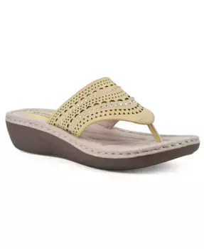 Женские сандалии Comate на ремешках Cliffs by White Mountain, желтый