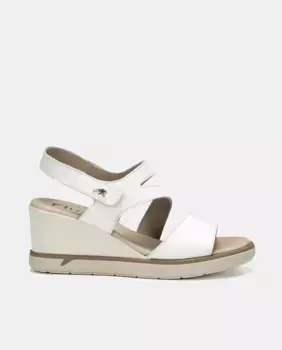 Женские сандалии Concienrre из кожи на липучке Fluchos, белый