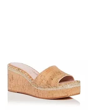 Женские сандалии Cosette Cork Espadrille на платформе и танкетке kate spade new york