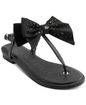 Женские сандалии Cristi Bow Flat KARL LAGERFELD PARIS, черный