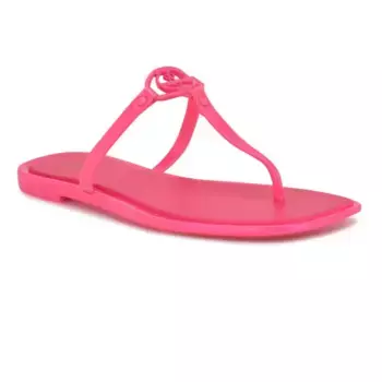 Женские сандалии Dacota с квадратным носком на липучке Nine West, цвет neon pink