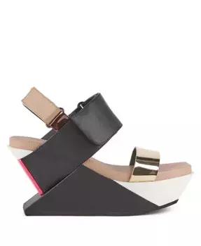 Женские сандалии Delta Wedge United Nude, коричневый