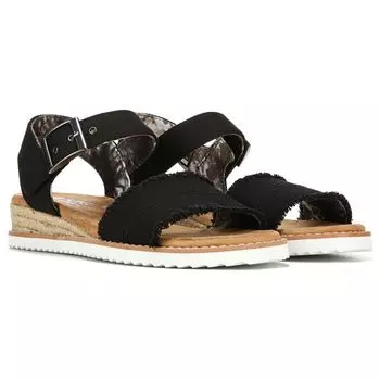 Женские сандалии Desert Kiss Adobe Princess среднего/широкого размера Skechers, черный