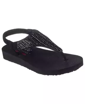 Женские сандалии для медитации - Glamorous Muse от Finish Line Skechers, черный