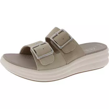 Женские сандалии Drift Buckle с мягкой стелькой из искусственной кожи Cloudsteppers by Clarks, цвет sand combi