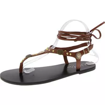 Женские сандалии Earheart с регулируемыми ремешками и декором Wild Pair, цвет cognac smooth