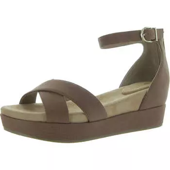 Женские сандалии Evieen из нубука с пряжкой на платформе Giani Bernini, цвет cognac nubuck