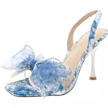 Женские сандалии Fawn Slip On с открытым носком и пяткой Betsey Johnson, цвет blu floral