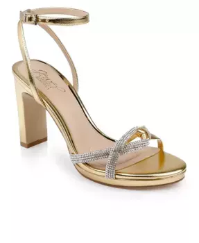 Женские сандалии Fila Dress на платформе Jewel Badgley Mischka, золотой