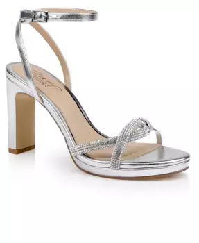 Женские сандалии Fila Dress на платформе Jewel Badgley Mischka, серебряный