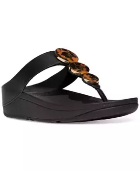 Женские сандалии Fino с ремешками и жесткой подошвой FitFlop, серый