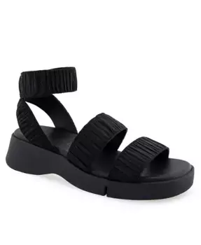 Женские сандалии Fiona на платформе с круглым носом Aerosoles, черный