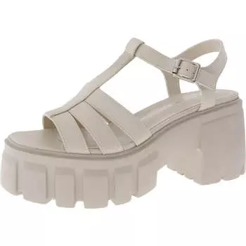 Женские сандалии Gale Fisherman из искусственной кожи с открытым носком Madden Girl, цвет almond pu