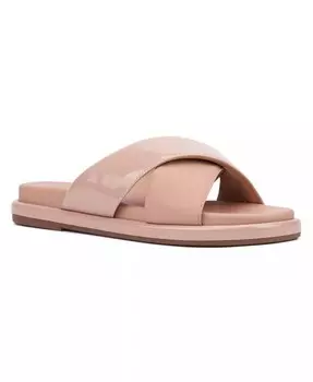 Женские сандалии Geralyn на плоской подошве New York & Company, бежевый