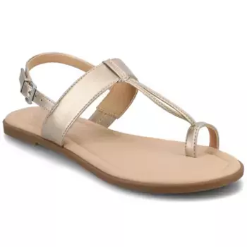 Женские сандалии Gerra с Т-образным ремешком и кольцом для большого пальца ноги Journee, цвет champagne