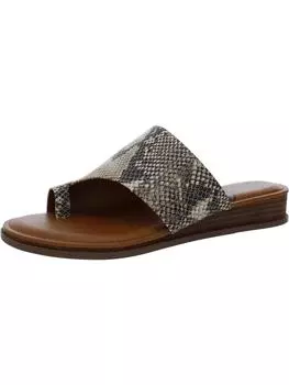 Женские сандалии Giada Slip On Slide с петлей для большого пальца Zodiac, цвет natural synthetic