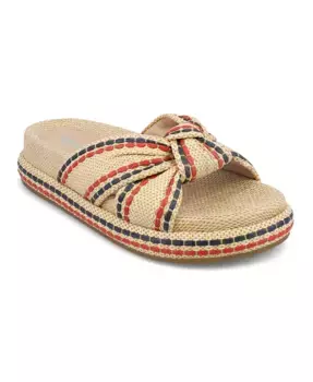 Женские сандалии Giade Raffia на плоской подошве MIA, мультиколор