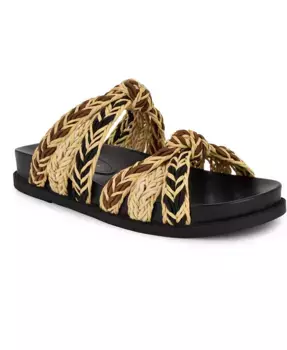 Женские сандалии Gilma на плоской подошве без застежки Nine West, мультиколор