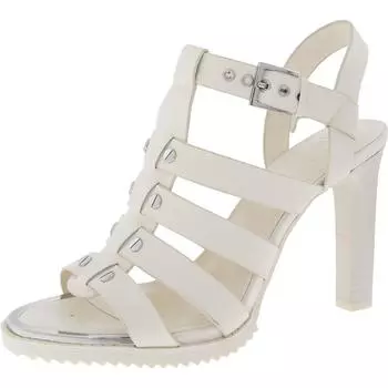 Женские сандалии-гладиаторы BRIA SLIGBACK из искусственной кожи с заклепками DKNY, цвет calf leather egg nog