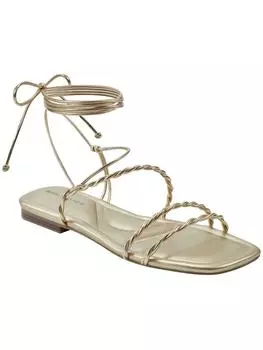 Женские сандалии-гладиаторы из искусственной кожи с ремешками Marc Fisher, золотой